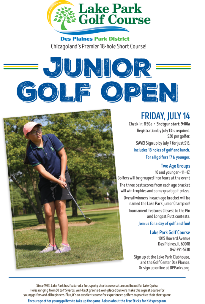 Junior Golf Open Des Plaines Park District